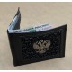 Кожаный кошелек ручной работы "Балтимор" герб из бронзы (возможна персонализация изделия) Кожаный кошелек ручной работы "Балтимор" герб из бронзы (возможна персонализация изделия)