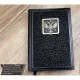Кожаный ежедневник ручной работы "Эстет" герб из бронзы в рамке (возможна персонализация изделия) Кожаный ежедневник ручной работы "Эстет" герб из бронзы в рамке (возможна персонализация изделия)