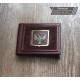 Кожаная обложка на удостоверение ручной работы "Венеция" герб из бронзы в рамке (возможна персонализация изделия) Кожаная обложка на удостоверение ручной работы "Венеция" герб из бронзы в рамке (возможна персонализация изделия)